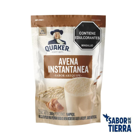 Avena Quaker Instantánea Sabor Arequipe